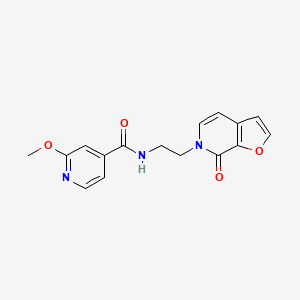 molecular formula C16H15N3O4 B2940993 2-methoxy-N-(2-(7-oxofuro[2,3-c]pyridin-6(7H)-yl)ethyl)isonicotinamide CAS No. 2034415-29-5