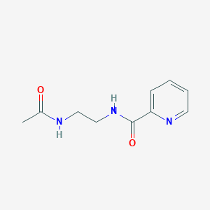 molecular formula C10H13N3O2 B294100 N-[2-(acetylamino)ethyl]-2-pyridinecarboxamide 