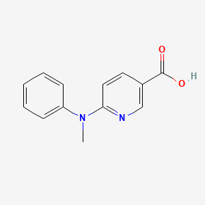 6-[Methyl(phenyl)amino]pyridine-3-carboxylic acid