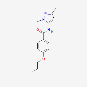 4-butoxy-N-(1,3-dimethyl-1H-pyrazol-5-yl)benzamide