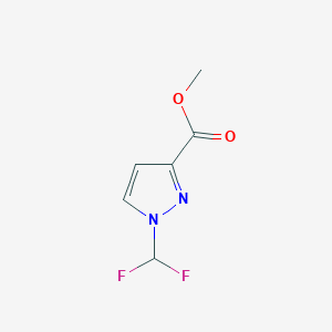 molecular formula C6H6F2N2O2 B2941028 Methyl 1-(difluoromethyl)-1H-pyrazole-3-carboxylate CAS No. 1310351-03-1