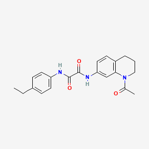 molecular formula C21H23N3O3 B2941034 N'-(1-acetyl-3,4-dihydro-2H-quinolin-7-yl)-N-(4-ethylphenyl)oxamide CAS No. 898439-78-6