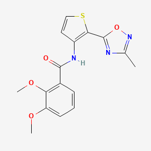 2,3-dimethoxy-N-(2-(3-methyl-1,2,4-oxadiazol-5-yl)thiophen-3-yl)benzamide