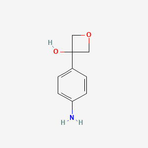 molecular formula C9H11NO2 B2941048 3-(4-Aminophenyl)oxetan-3-ol CAS No. 1111735-05-7