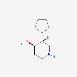 molecular formula C10H19NO B2941052 (3R,4R)-3-环戊基哌啶-4-醇 CAS No. 2307773-27-7