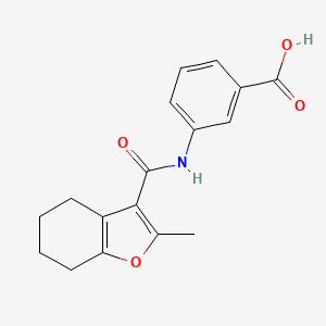 3-[(2-Methyl-4,5,6,7-tetrahydro-benzofuran-3-carbonyl)-amino]-benzoic acid