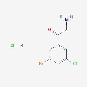 3-Bromo-5-chlorophenacylamine hydrochloride