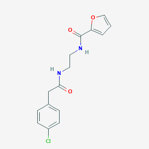 N-(2-{[2-(4-chlorophenyl)acetyl]amino}ethyl)-2-furamide