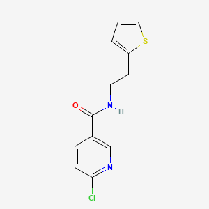 6-Chloro-N-[2-(thiophen-2-YL)ethyl]pyridine-3-carboxamide