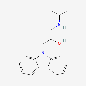 molecular formula C18H22N2O B2941067 1-Carbazol-9-yl-3-(propan-2-ylamino)propan-2-ol CAS No. 301160-08-7