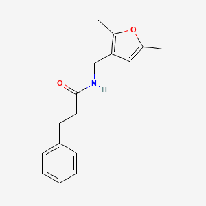N-((2,5-dimethylfuran-3-yl)methyl)-3-phenylpropanamide