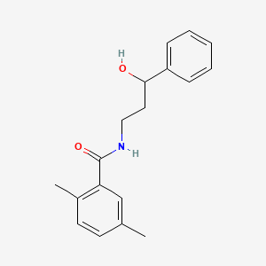 molecular formula C18H21NO2 B2941084 N-(3-羟基-3-苯基丙基)-2,5-二甲基苯甲酰胺 CAS No. 1396848-46-6