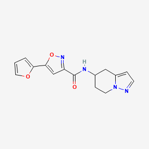 5-(furan-2-yl)-N-(4,5,6,7-tetrahydropyrazolo[1,5-a]pyridin-5-yl)isoxazole-3-carboxamide
