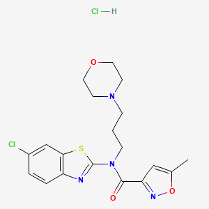N-(6-chlorobenzo[d]thiazol-2-yl)-5-methyl-N-(3-morpholinopropyl)isoxazole-3-carboxamide hydrochloride