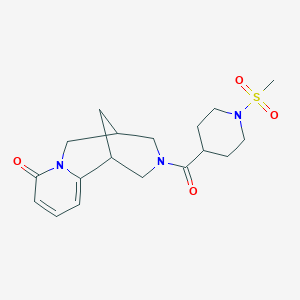 3-(1-(methylsulfonyl)piperidine-4-carbonyl)-3,4,5,6-tetrahydro-1H-1,5-methanopyrido[1,2-a][1,5]diazocin-8(2H)-one