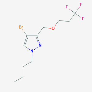 4-bromo-1-butyl-3-[(3,3,3-trifluoropropoxy)methyl]-1H-pyrazole