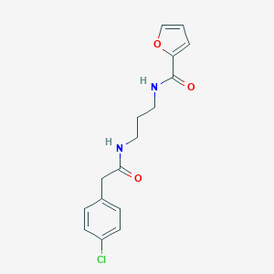 N-(3-{[(4-chlorophenyl)acetyl]amino}propyl)furan-2-carboxamide