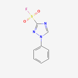 molecular formula C8H6FN3O2S B2941109 1-Phenyl-1,2,4-triazole-3-sulfonyl fluoride CAS No. 2375270-34-9