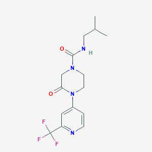 N-(2-Methylpropyl)-3-oxo-4-[2-(trifluoromethyl)pyridin-4-yl]piperazine-1-carboxamide