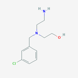 molecular formula C11H17ClN2O B2941113 2-[2-氨基乙基-[(3-氯苯基)甲基]氨基]乙醇 CAS No. 1874027-23-2