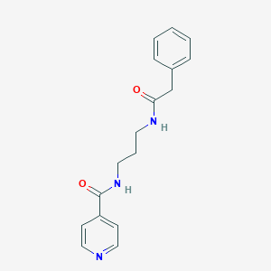 N-{3-[(2-phenylacetyl)amino]propyl}isonicotinamide