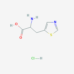 molecular formula C6H9ClN2O2S B2941127 2-Amino-3-(thiazol-5-yl)propanoic acid hydrochloride CAS No. 2089292-64-6