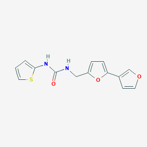 molecular formula C14H12N2O3S B2941139 1-([2,3'-联呋喃]-5-基甲基)-3-(噻吩-2-基)脲 CAS No. 2034343-47-8