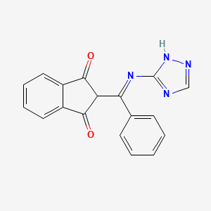 2-(2-(3H-2,3,5-Triazolyl)-2-aza-1-phenylvinyl)indane-1,3-dione