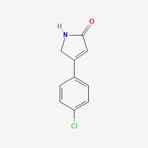 molecular formula C10H8ClNO B2941150 4-(4-chlorophenyl)-2,5-dihydro-1H-pyrrol-2-one CAS No. 81187-93-1