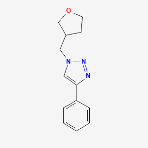 4-phenyl-1-((tetrahydrofuran-3-yl)methyl)-1H-1,2,3-triazole
