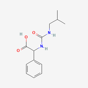molecular formula C13H18N2O3 B2941156 {[(2-Methylpropyl)carbamoyl]amino}(phenyl)acetic acid CAS No. 1291322-03-6