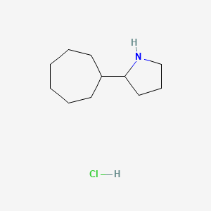 2-Cycloheptylpyrrolidine;hydrochloride