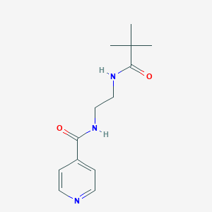 N-{2-[(2,2-dimethylpropanoyl)amino]ethyl}isonicotinamide