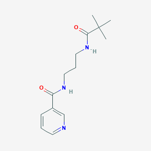 N-{3-[(2,2-dimethylpropanoyl)amino]propyl}nicotinamide