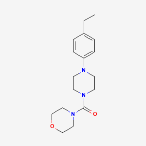 molecular formula C17H25N3O2 B2941182 4-(4-Ethylphenyl)piperazinyl morpholin-4-yl ketone CAS No. 700861-92-3