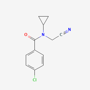 4-chloro-N-(cyanomethyl)-N-cyclopropylbenzamide