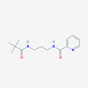 molecular formula C14H21N3O2 B294119 N-{3-[(2,2-dimethylpropanoyl)amino]propyl}-2-pyridinecarboxamide 