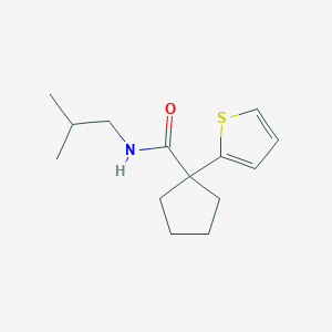 N-isobutyl-1-(thiophen-2-yl)cyclopentanecarboxamide