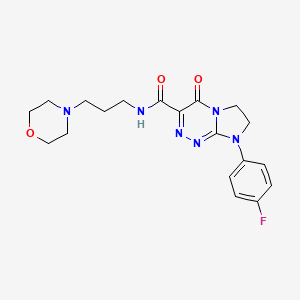 8-(4-fluorophenyl)-N-(3-morpholinopropyl)-4-oxo-4,6,7,8-tetrahydroimidazo[2,1-c][1,2,4]triazine-3-carboxamide