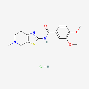 3,4-dimethoxy-N-(5-methyl-4,5,6,7-tetrahydrothiazolo[5,4-c]pyridin-2-yl)benzamide hydrochloride