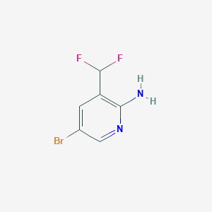 molecular formula C6H5BrF2N2 B2941221 5-Bromo-3-(difluoromethyl)pyridin-2-amine CAS No. 1335050-39-9