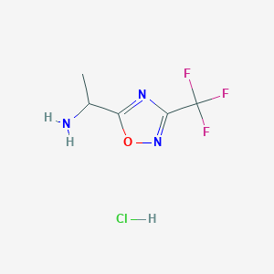 1-[3-(Trifluoromethyl)-1,2,4-oxadiazol-5-yl]ethan-1-amine hydrochloride