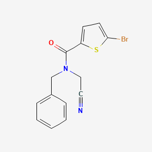 molecular formula C14H11BrN2OS B2941226 N-benzyl-5-bromo-N-(cyanomethyl)thiophene-2-carboxamide CAS No. 1252293-82-5
