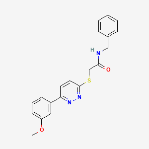 N-benzyl-2-[6-(3-methoxyphenyl)pyridazin-3-yl]sulfanylacetamide