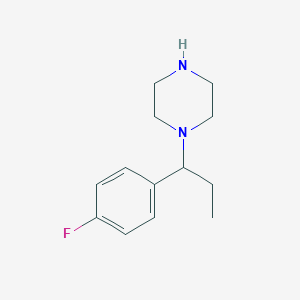 1-[1-(4-Fluorophenyl)propyl]piperazine