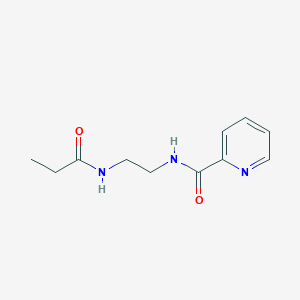 molecular formula C11H15N3O2 B294125 N-[2-(propionylamino)ethyl]-2-pyridinecarboxamide 