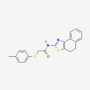 molecular formula C20H18N2OS2 B2941251 N-(4,5-dihydronaphtho[1,2-d]thiazol-2-yl)-2-(p-tolylthio)acetamide CAS No. 922803-14-3
