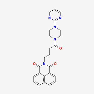 2-(4-oxo-4-(4-(pyrimidin-2-yl)piperazin-1-yl)butyl)-1H-benzo[de]isoquinoline-1,3(2H)-dione