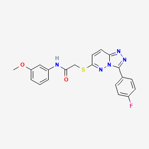 2-((3-(4-fluorophenyl)-[1,2,4]triazolo[4,3-b]pyridazin-6-yl)thio)-N-(3-methoxyphenyl)acetamide
