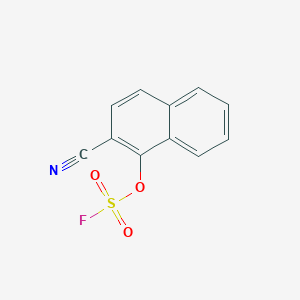 molecular formula C11H6FNO3S B2941274 2-Cyano-1-fluorosulfonyloxynaphthalene CAS No. 2411268-28-3